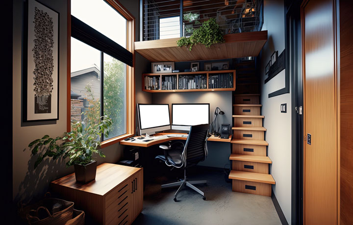 Bureau compact pour petit espace : optimisez votre espace de travail !